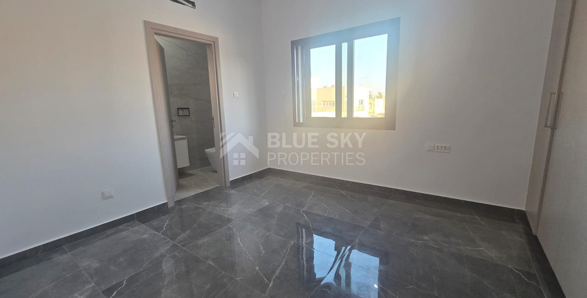 Brand-New Three Bedroom Full-Floor Apartment with Private Roof Garden for Rent in Zakaki, Limassol