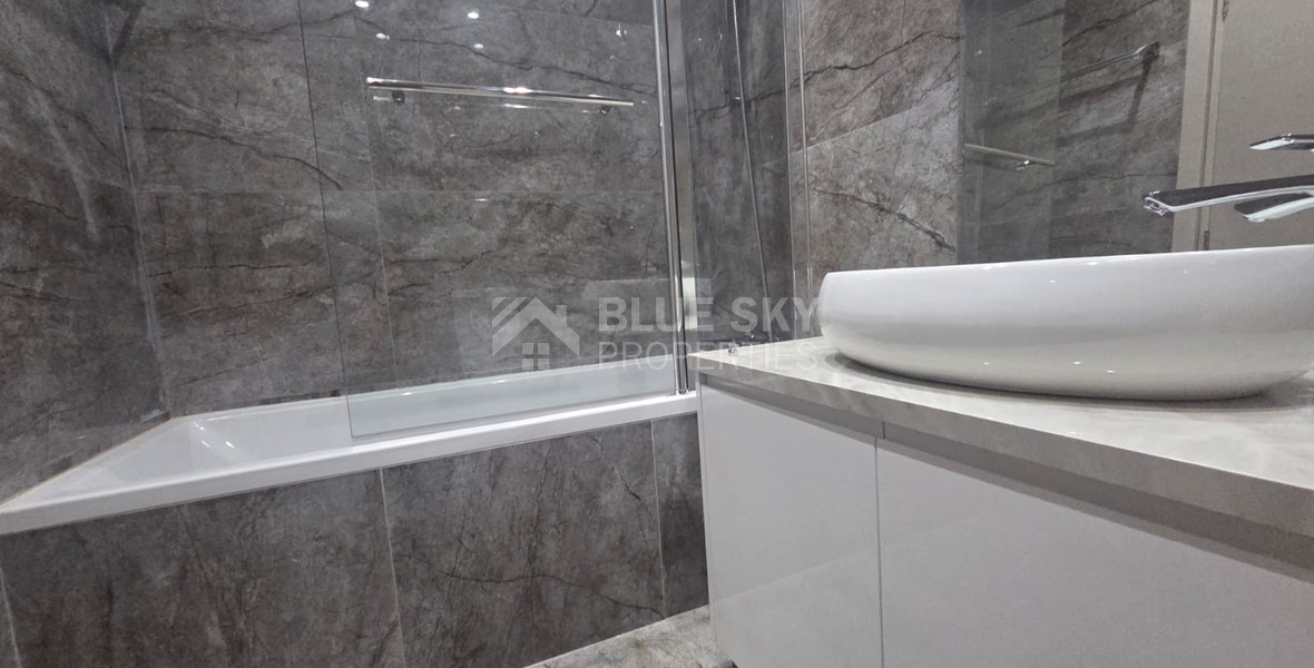 Brand-New Three Bedroom Full-Floor Apartment with Private Roof Garden for Rent in Zakaki, Limassol