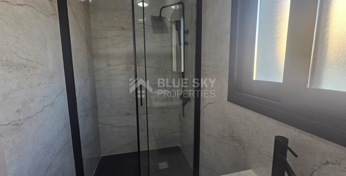 Brand-New Three Bedroom Full-Floor Apartment with Private Roof Garden for Rent in Zakaki, Limassol