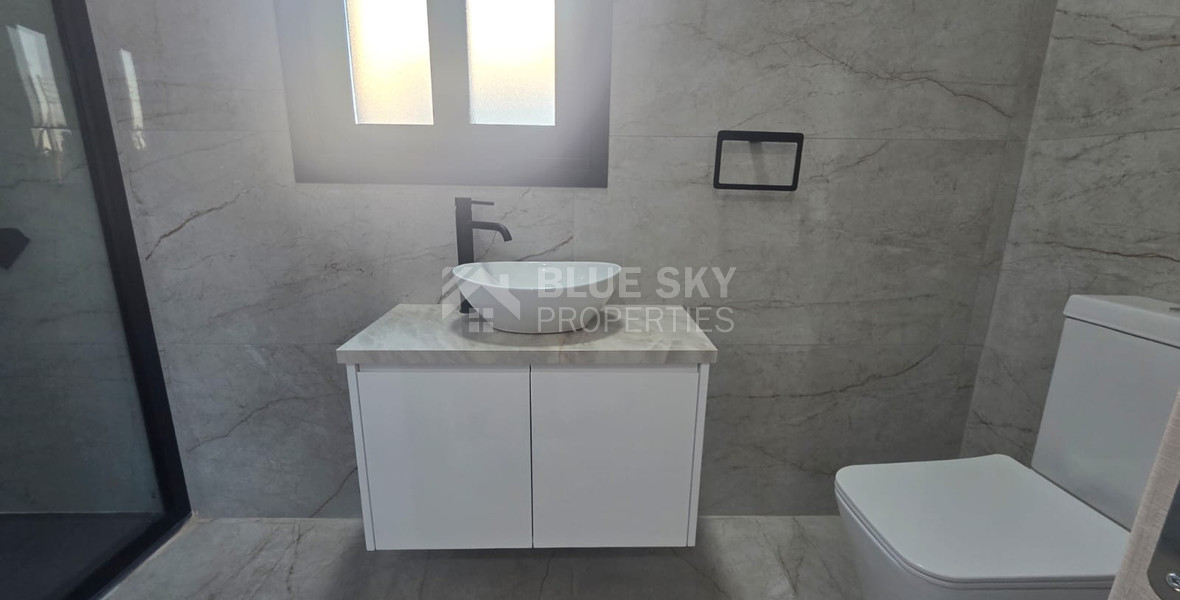 Brand-New Three Bedroom Full-Floor Apartment with Private Roof Garden for Rent in Zakaki, Limassol