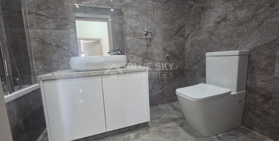 Brand-New Three Bedroom Full-Floor Apartment with Private Roof Garden for Rent in Zakaki, Limassol