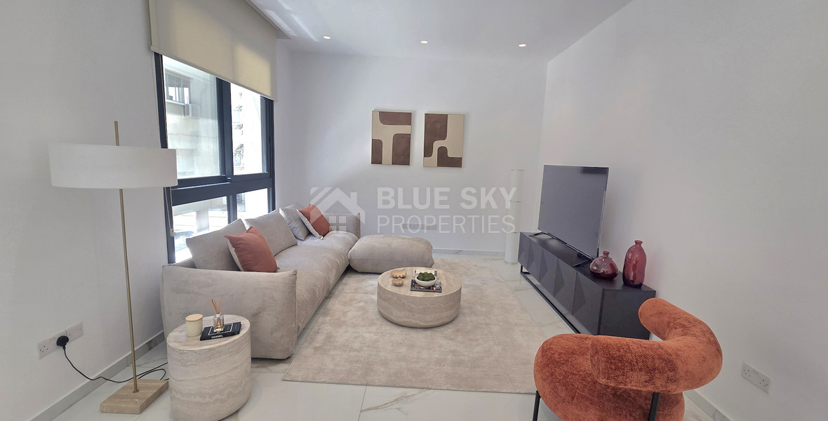 Be the First tenant, Move Into Luxury, Seafront Living, Exclusive 131m² Two Bedroom apartment for rent in the Heart of Neapoli, Limassol