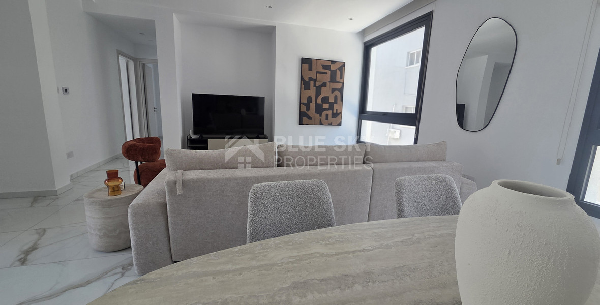 Be the First tenant, Move Into Luxury, Seafront Living, Exclusive 131m² Two Bedroom apartment for rent in the Heart of Neapoli, Limassol