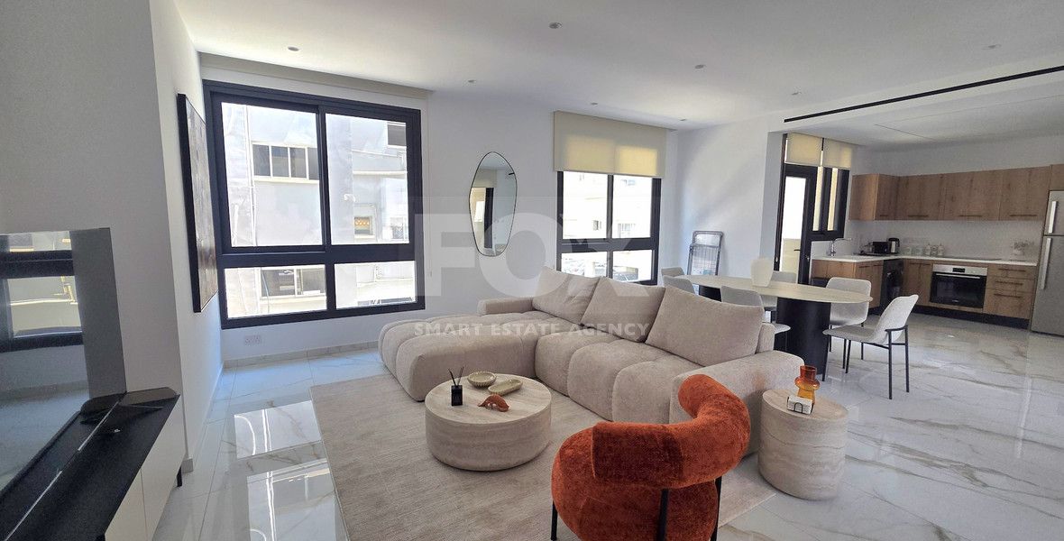 Be the First tenant, Move Into Luxury, Seafront Living, Exclusive 131m² Two Bedroom apartment for rent in the Heart of Neapoli, Limassol