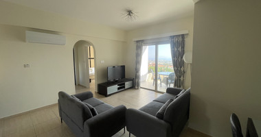 Spacious Two Bedroom Apartment for Rent in Tala, Paphos with Sea & Mountain Views