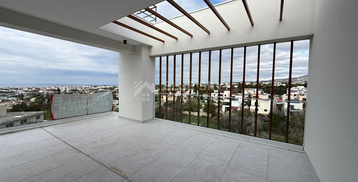For sale  two -Bedroom Penthouse with Panoramic Sea Views in Konia, Paphos