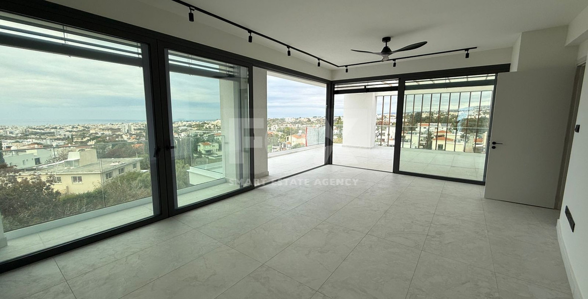 For sale  two -Bedroom Penthouse with Panoramic Sea Views in Konia, Paphos