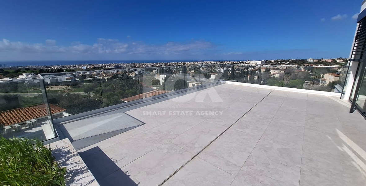 For sale Modern two Bedroom Penthouse with Expansive Roof Terrace & Panoramic Views in Konia, Paphos