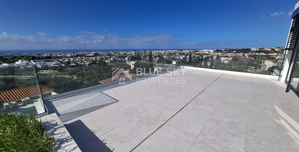 For sale Modern two Bedroom Penthouse with Expansive Roof Terrace & Panoramic Views in Konia, Paphos