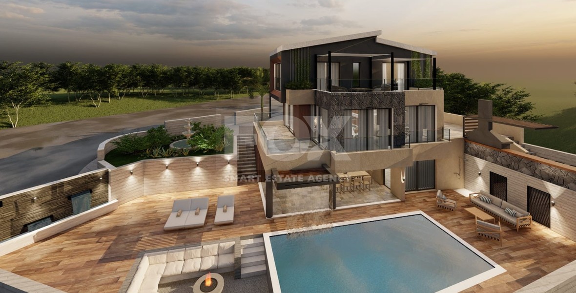 An Exceptional  five bedroom Villa in Konia–Anavargos, Paphos for sale , Privacy, views, and resort-style living — all in one address.