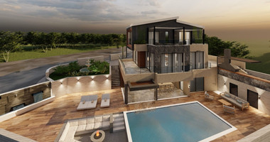 An Exceptional  five bedroom Villa in Konia–Anavargos, Paphos for sale , Privacy, views, and resort-style living — all in one address.
