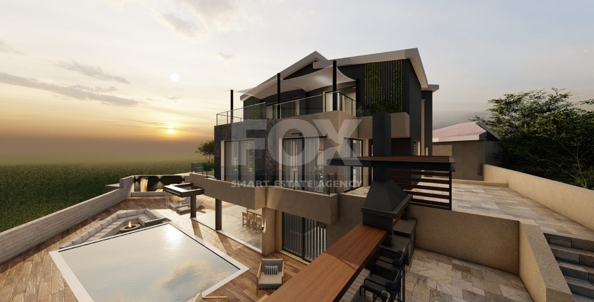An Exceptional  five bedroom Villa in Konia–Anavargos, Paphos for sale , Privacy, views, and resort-style living — all in one address.