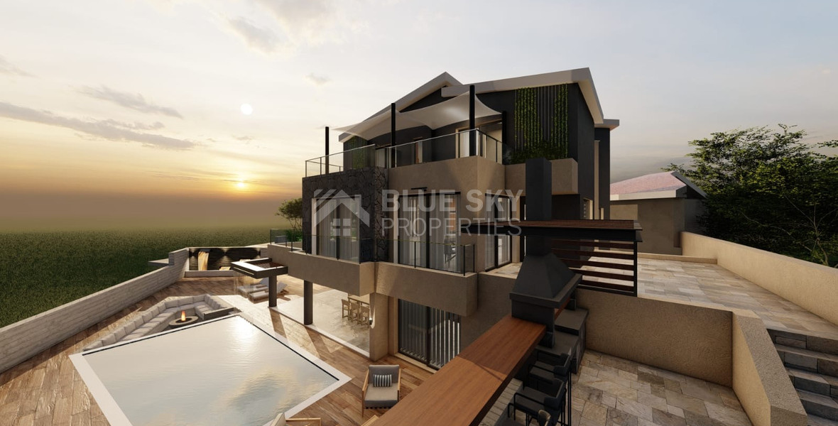 An Exceptional  five bedroom Villa in Konia–Anavargos, Paphos for sale , Privacy, views, and resort-style living — all in one address.