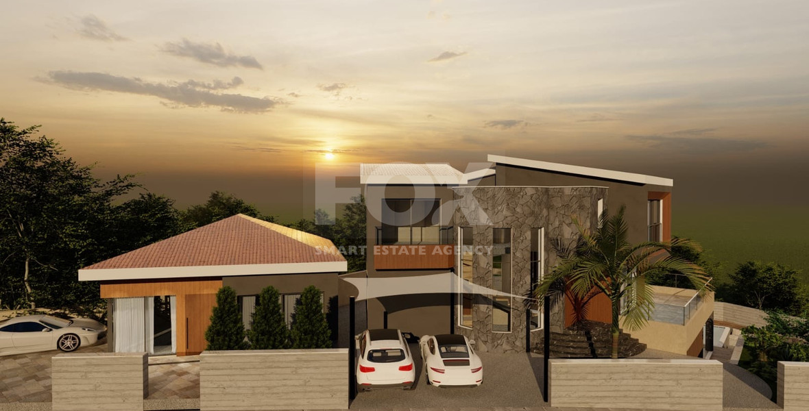 An Exceptional  five bedroom Villa in Konia–Anavargos, Paphos for sale , Privacy, views, and resort-style living — all in one address.