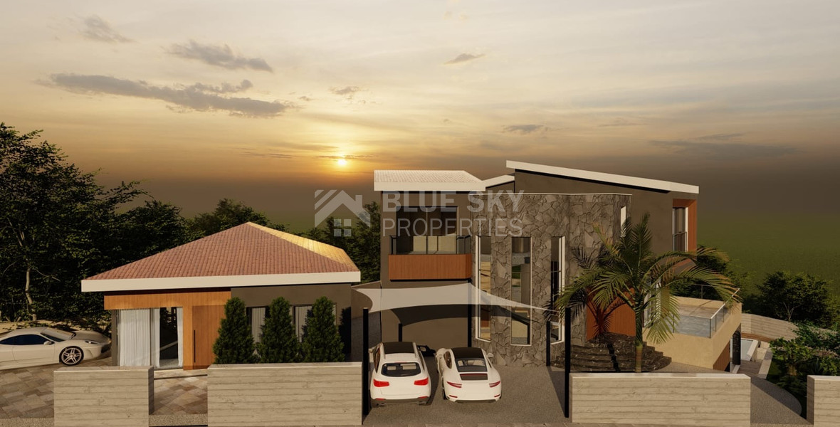 An Exceptional  five bedroom Villa in Konia–Anavargos, Paphos for sale , Privacy, views, and resort-style living — all in one address.