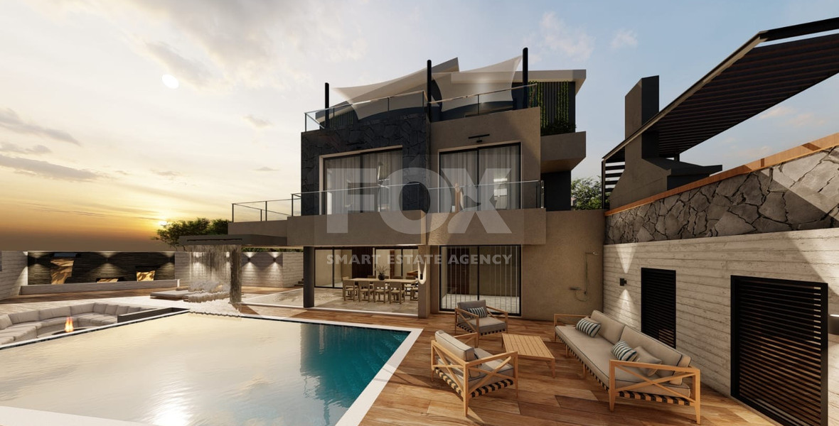 An Exceptional  five bedroom Villa in Konia–Anavargos, Paphos for sale , Privacy, views, and resort-style living — all in one address.