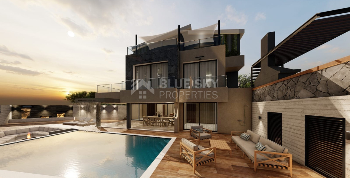 An Exceptional  five bedroom Villa in Konia–Anavargos, Paphos for sale , Privacy, views, and resort-style living — all in one address.