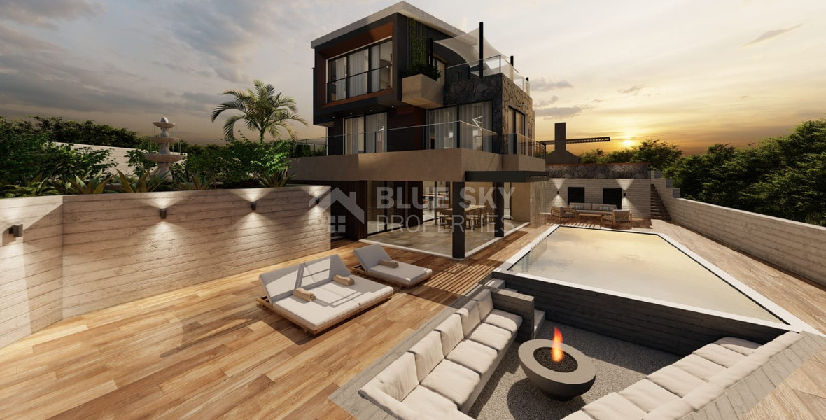 An Exceptional  five bedroom Villa in Konia–Anavargos, Paphos for sale , Privacy, views, and resort-style living — all in one address.