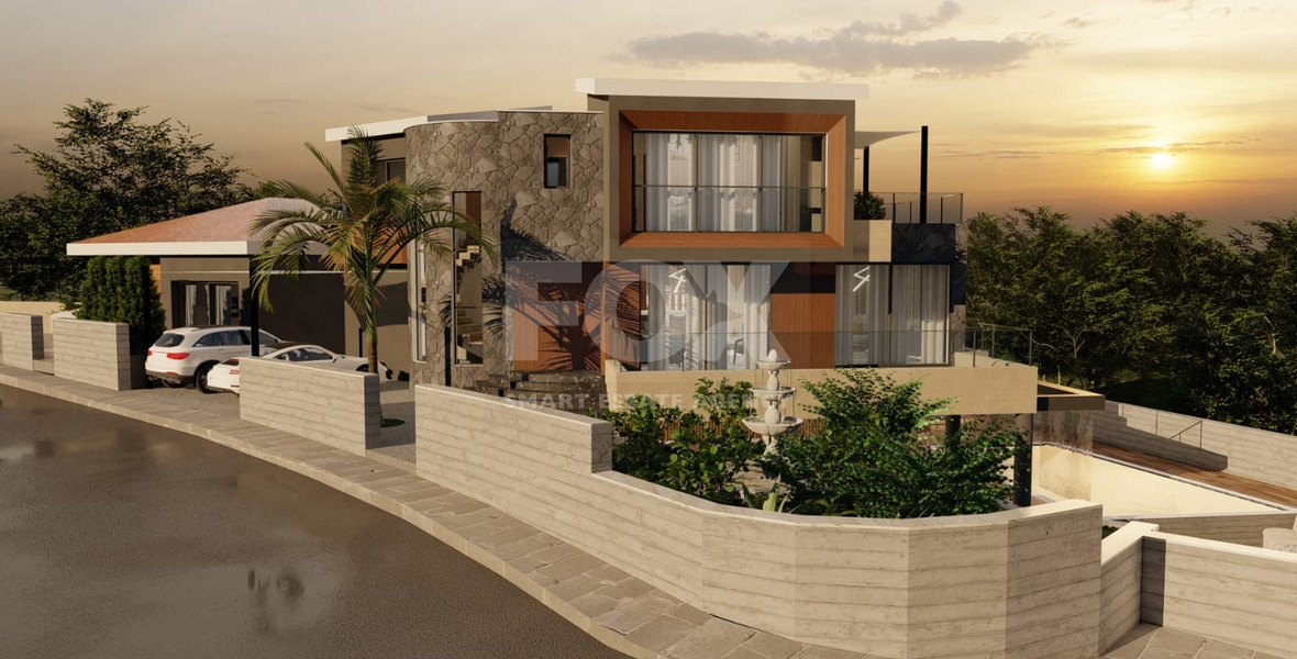 An Exceptional  five bedroom Villa in Konia–Anavargos, Paphos for sale , Privacy, views, and resort-style living — all in one address.