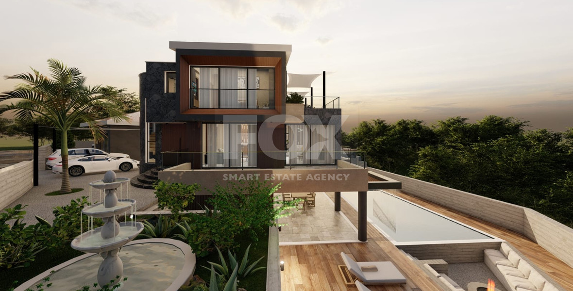 An Exceptional  five bedroom Villa in Konia–Anavargos, Paphos for sale , Privacy, views, and resort-style living — all in one address.