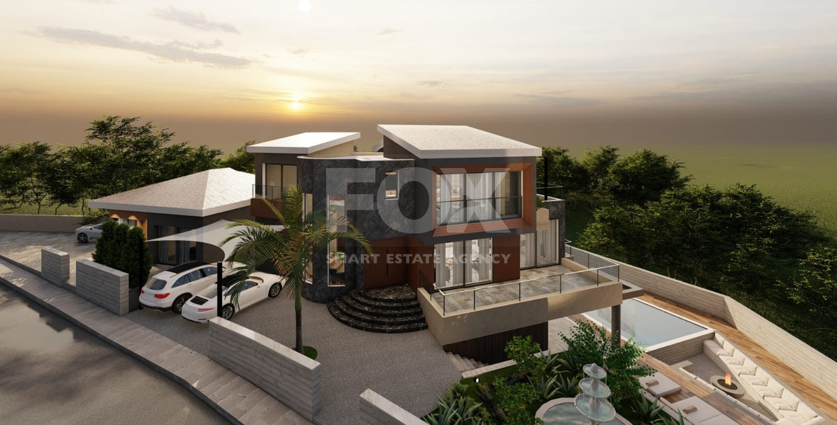 An Exceptional  five bedroom Villa in Konia–Anavargos, Paphos for sale , Privacy, views, and resort-style living — all in one address.