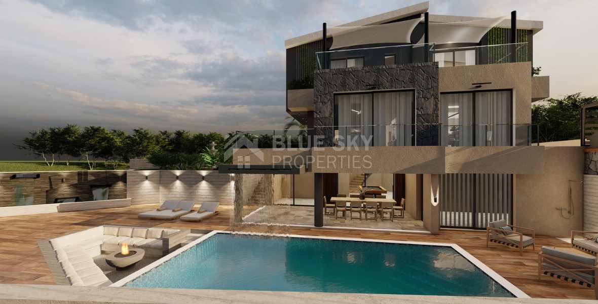 An Exceptional  five bedroom Villa in Konia–Anavargos, Paphos for sale , Privacy, views, and resort-style living — all in one address.