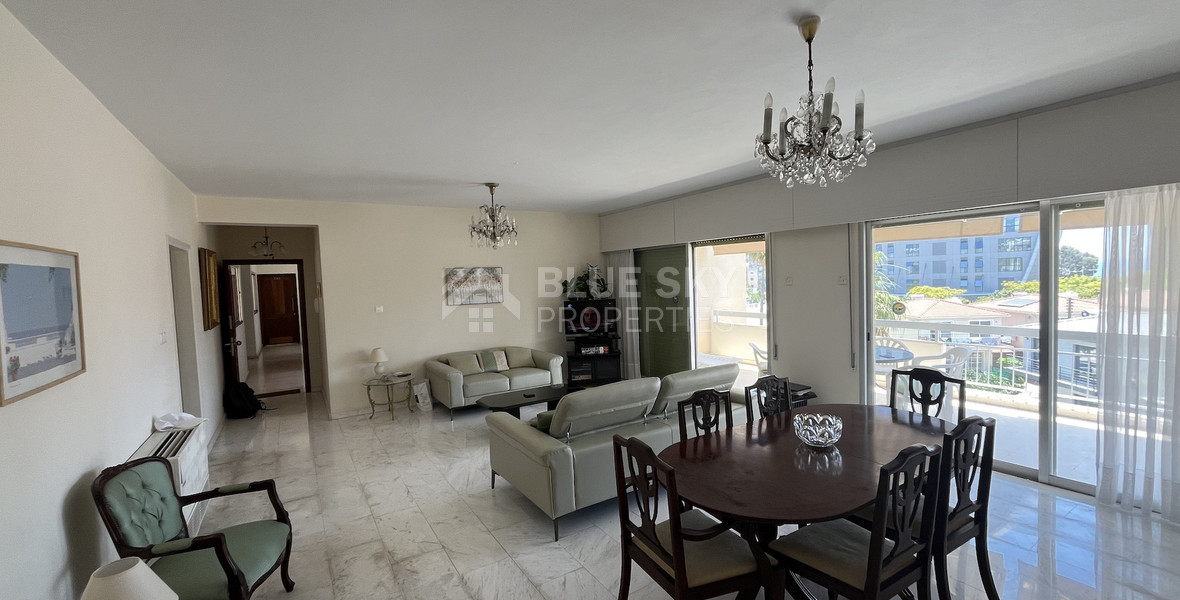 For Rent Bright Furnished 3-Bed Apartment near Sea Front in Agios Athanasios
