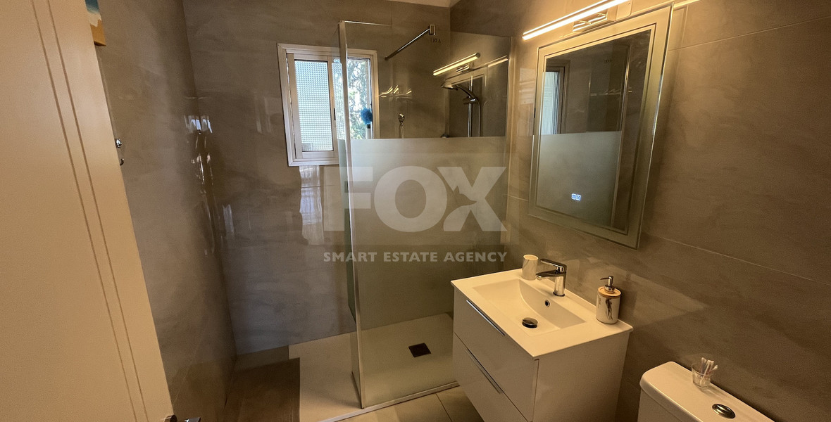 For Rent Bright Furnished 3-Bed Apartment near Sea Front in Agios Athanasios