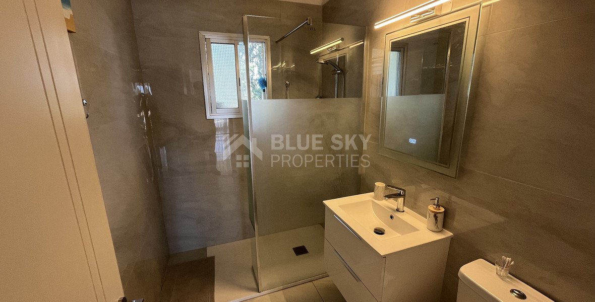 For Rent Bright Furnished 3-Bed Apartment near Sea Front in Agios Athanasios