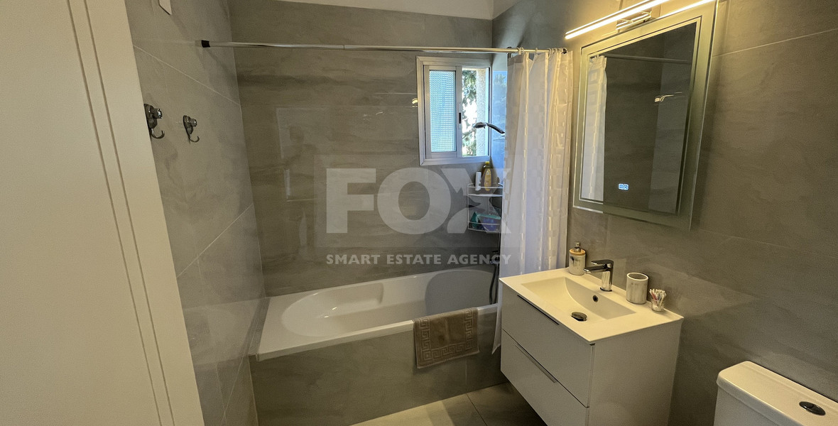 For Rent Bright Furnished 3-Bed Apartment near Sea Front in Agios Athanasios
