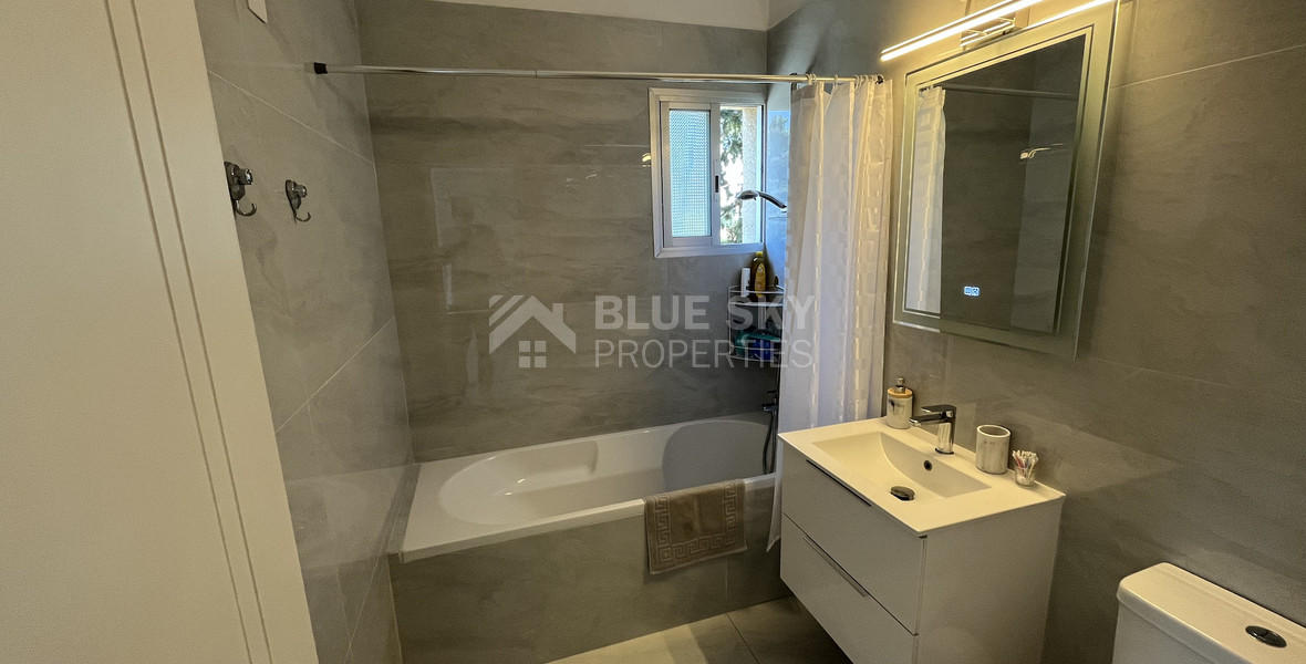 For Rent Bright Furnished 3-Bed Apartment near Sea Front in Agios Athanasios