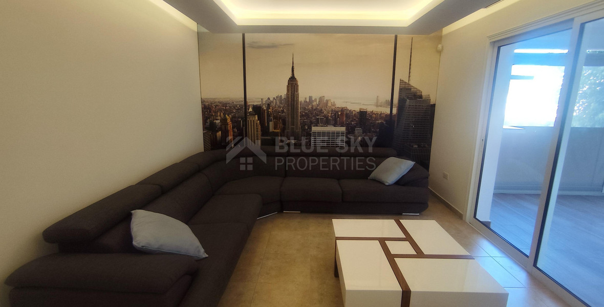 Spacious three Bedroom Fully Furnished Apartment with Enclosed Veranda | Prime Limassol Location