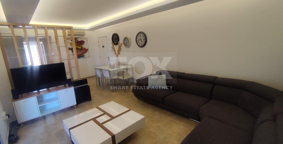 Spacious three Bedroom Fully Furnished Apartment with Enclosed Veranda | Prime Limassol Location