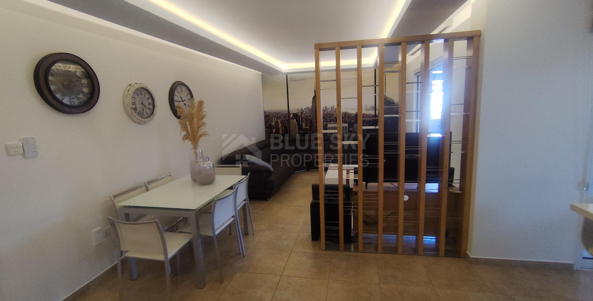 Spacious three Bedroom Fully Furnished Apartment with Enclosed Veranda | Prime Limassol Location