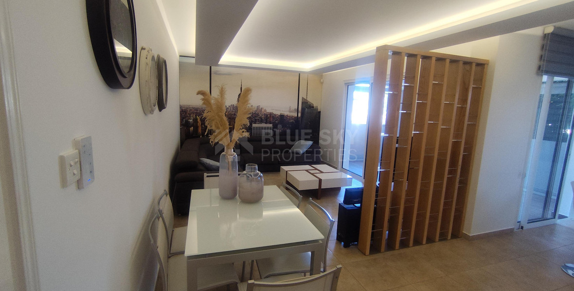 Spacious three Bedroom Fully Furnished Apartment with Enclosed Veranda | Prime Limassol Location