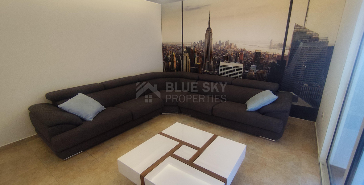 Spacious three Bedroom Fully Furnished Apartment with Enclosed Veranda | Prime Limassol Location