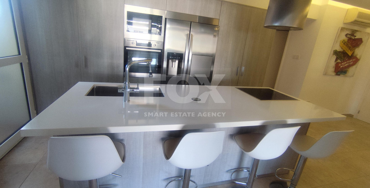 Spacious three Bedroom Fully Furnished Apartment with Enclosed Veranda | Prime Limassol Location
