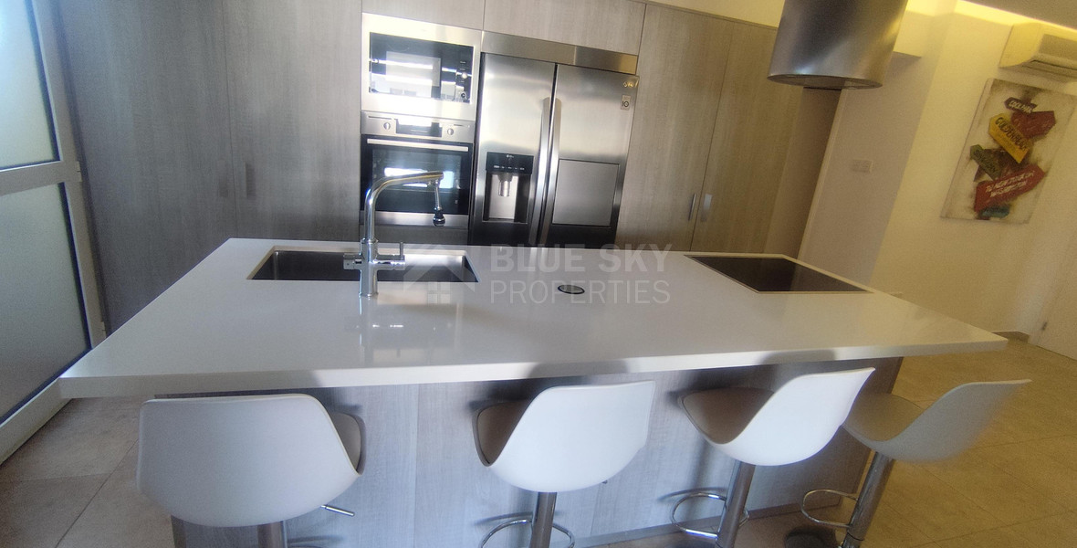 Spacious three Bedroom Fully Furnished Apartment with Enclosed Veranda | Prime Limassol Location
