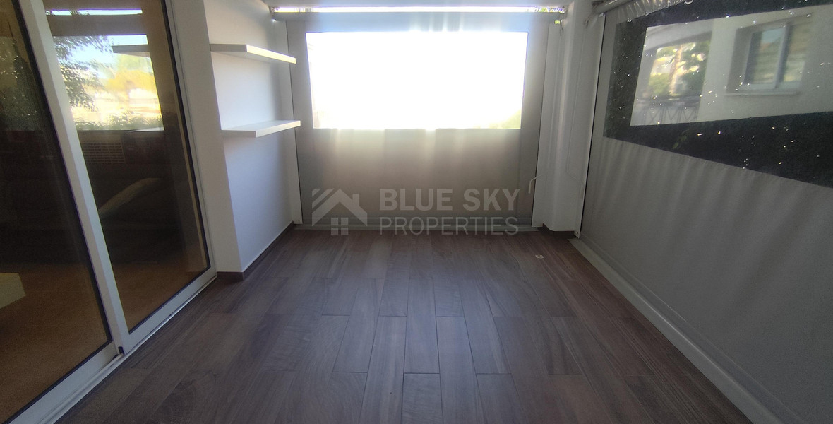 Spacious three Bedroom Fully Furnished Apartment with Enclosed Veranda | Prime Limassol Location