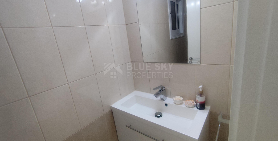 Spacious three Bedroom Fully Furnished Apartment with Enclosed Veranda | Prime Limassol Location