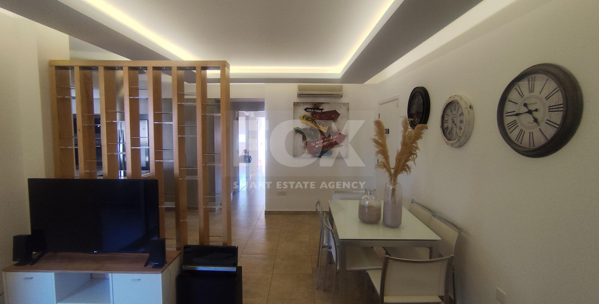 Spacious three Bedroom Fully Furnished Apartment with Enclosed Veranda | Prime Limassol Location