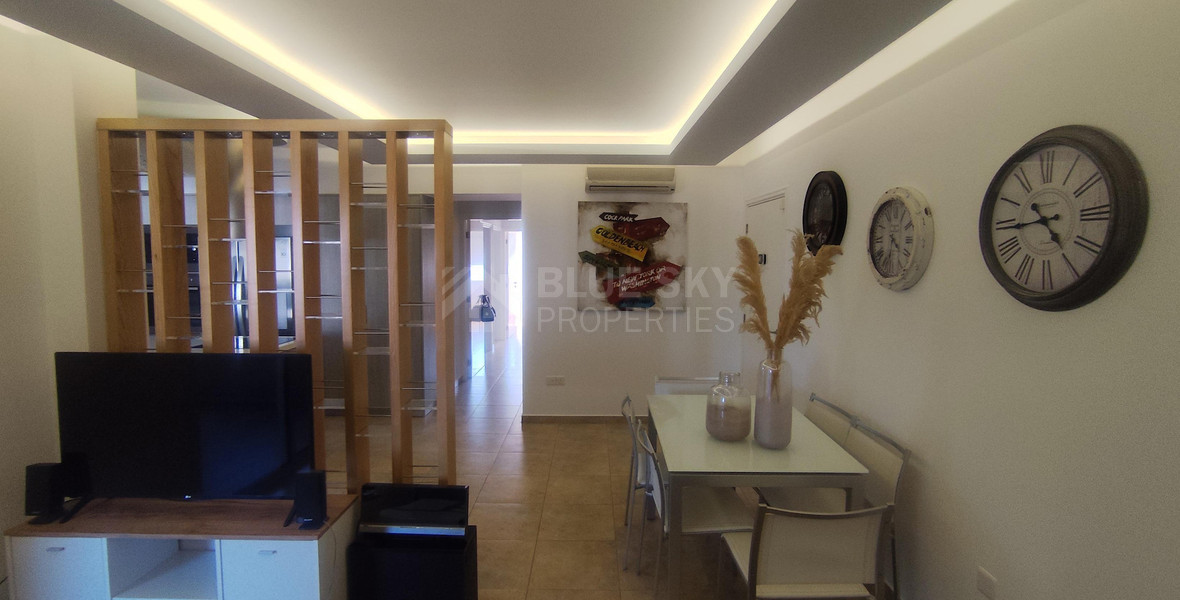 Spacious three Bedroom Fully Furnished Apartment with Enclosed Veranda | Prime Limassol Location