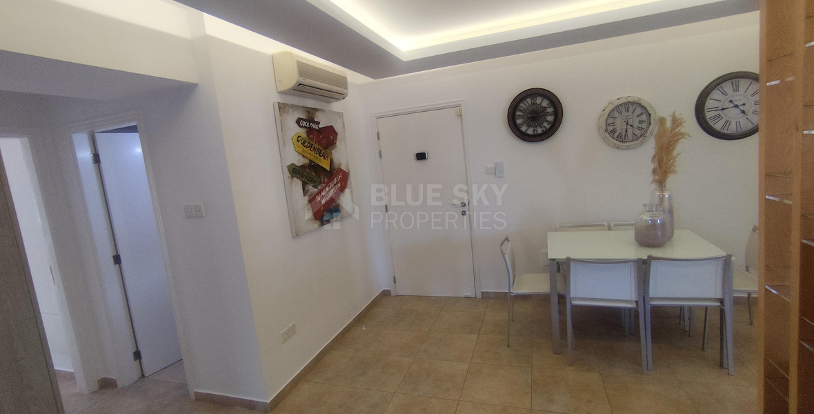 Spacious three Bedroom Fully Furnished Apartment with Enclosed Veranda | Prime Limassol Location