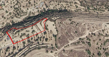 Large Elevated 7,772m2 Field for Sale with Right of Way in Paramytha