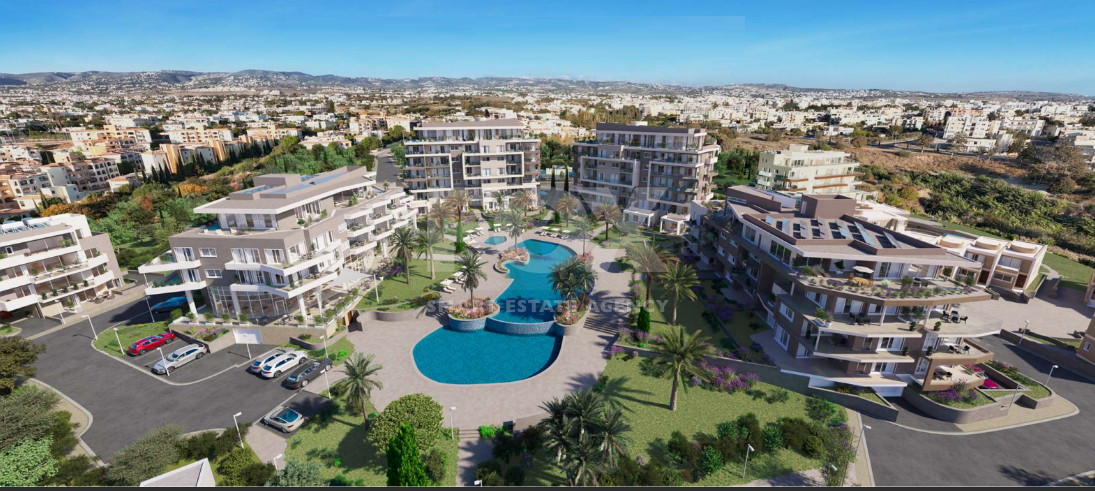 Luxury three Bedroom Penthouse in Exclusive Gated Hilltop Community in Chloraka area closed to the beach