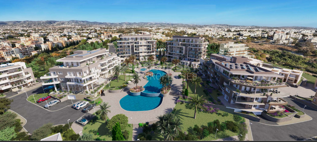 Luxury three Bedroom Penthouse in Exclusive Gated Hilltop Community in Chloraka area closed to the beach