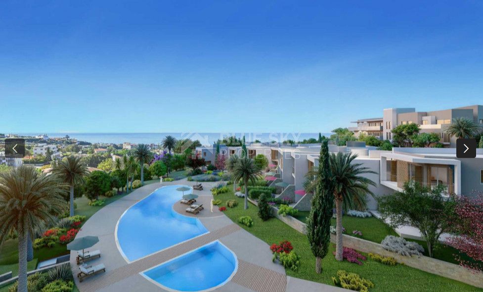 Luxury three Bedroom Penthouse in Exclusive Gated Hilltop Community in Chloraka area closed to the beach