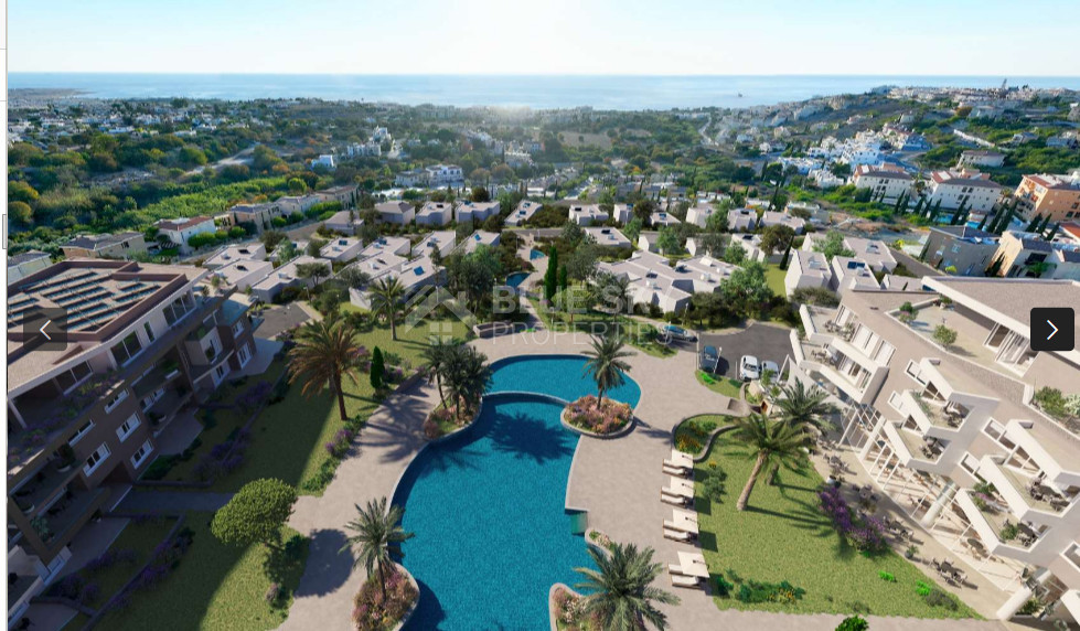 Luxury three Bedroom Penthouse in Exclusive Gated Hilltop Community in Chloraka area closed to the beach
