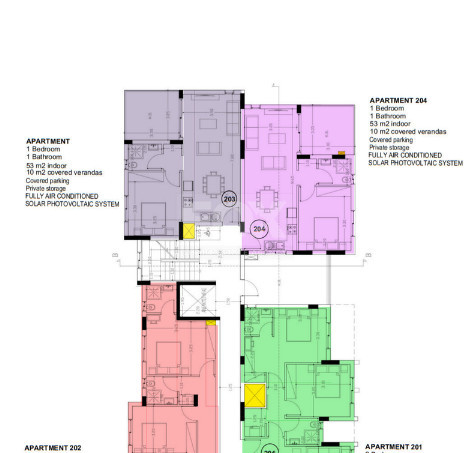 Stylish one Bedroom  Apartments for Sale in Paphos on second floor