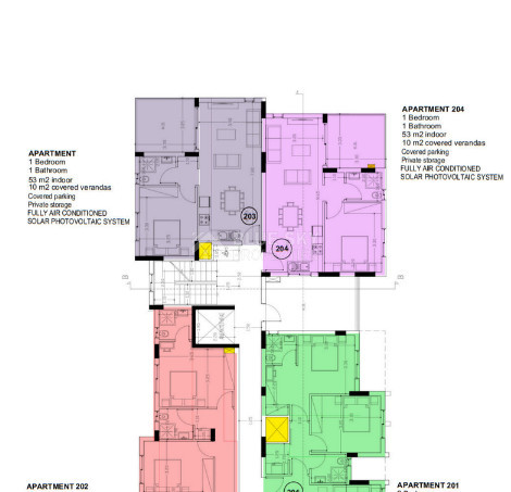 Stylish one Bedroom  Apartments for Sale in Paphos on second floor